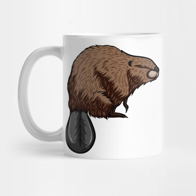 Beaver by Sticker Steve